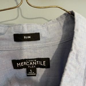Men’s J. Crew Mercantile FLEX dress shirt, size L, SLIM